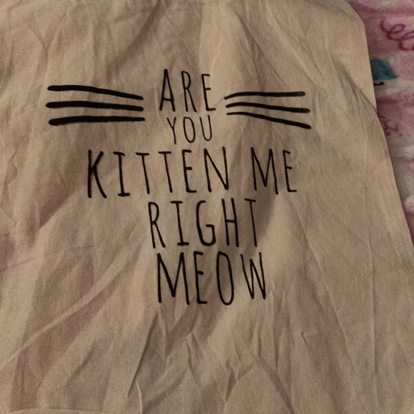 🐱 Sassy Cat Lovers Reusable Cotton Tote Bag 🐱 - Picture 3 of 3